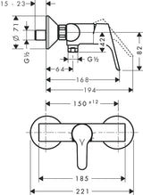 Alva Tica Brausearmatur Chrom - AQARTIBT