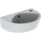 Alva Prima Handwaschbecken 36x25cm geringe Ausladung, mit Hahnloch,Weiß - AQKEPRHWB36GA