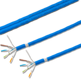 Alva KAT.7 Datenkabel Duplex S/FTP, 1000MHz, LSOH3, Cca, Farbe: blau - DK-KAT7-1000-SFTP-D-BL>TR100<