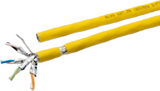 Alva KAT.7A Datenkabel Simplex S/FTP, 1200MHz, LSOH3, Cca, Farbe: gelb - DK-KAT7A-1200-SFTP-S-GE>TR100<