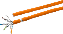 Alva KAT.7 Datenkabel Simplex S/FTP, 1000MHz, LSOH3, Cca, Farbe: orange - DK-KAT7-1000-SFTP-S-OR>TR500<