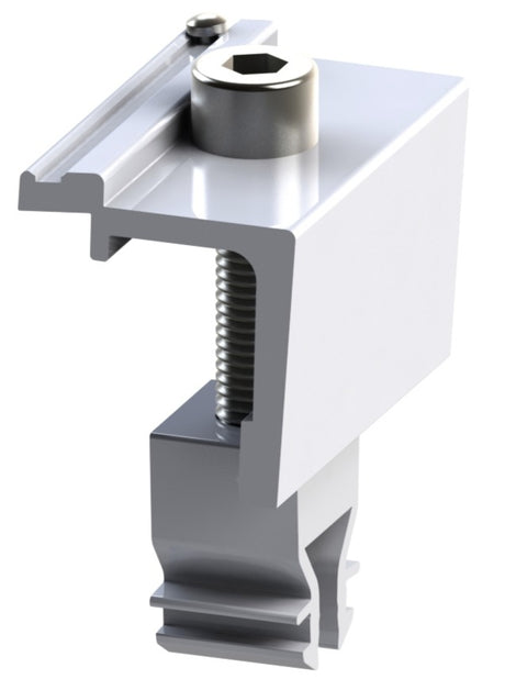 ALUMERO Alumero Abschlussklemme Click mit Pin höhenverstellbar 30-42  – 24688