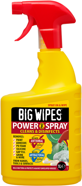 VIPROTEC BIG WIPES Power Spray 1 Liter, antiviral, antibakteriell  – 2448-DE