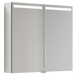 Alva Juna Spiegelschrank, Korpus verspiegelt, 80x80x14,5cm, LED-Beleucht. - AQBMJUSPS2.2