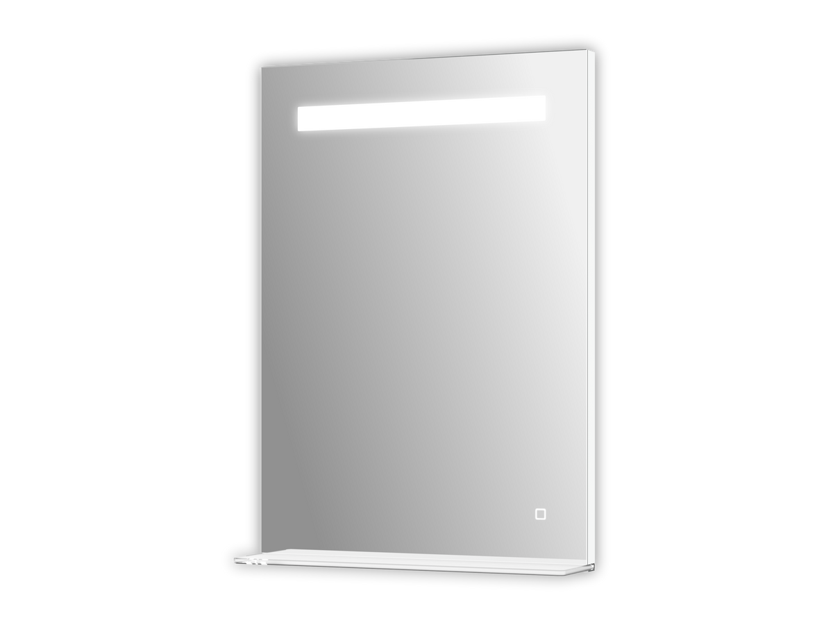 ALVA Varia Lichtspiegel mit beleuchteter Ablage, 50x70cm, Touchschalt. LED 6,5W - AQBMVALS1