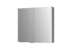 Alva Varia Aluminiumspiegelschrank 80x73,5x16,5cm, LED-Strips, Aluminium - AQBMVASPS7
