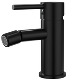 Alva Idea 1.0 Bidetarmatur mit Ablaufgarnitur, Schwarz Matt - AQARIDBID.1S