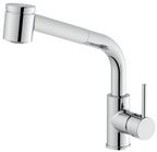 Alva Idea 1.0 Spltischarmatur mit herausziehbarer Brause, Chrom - AQARIDSPTHB.1