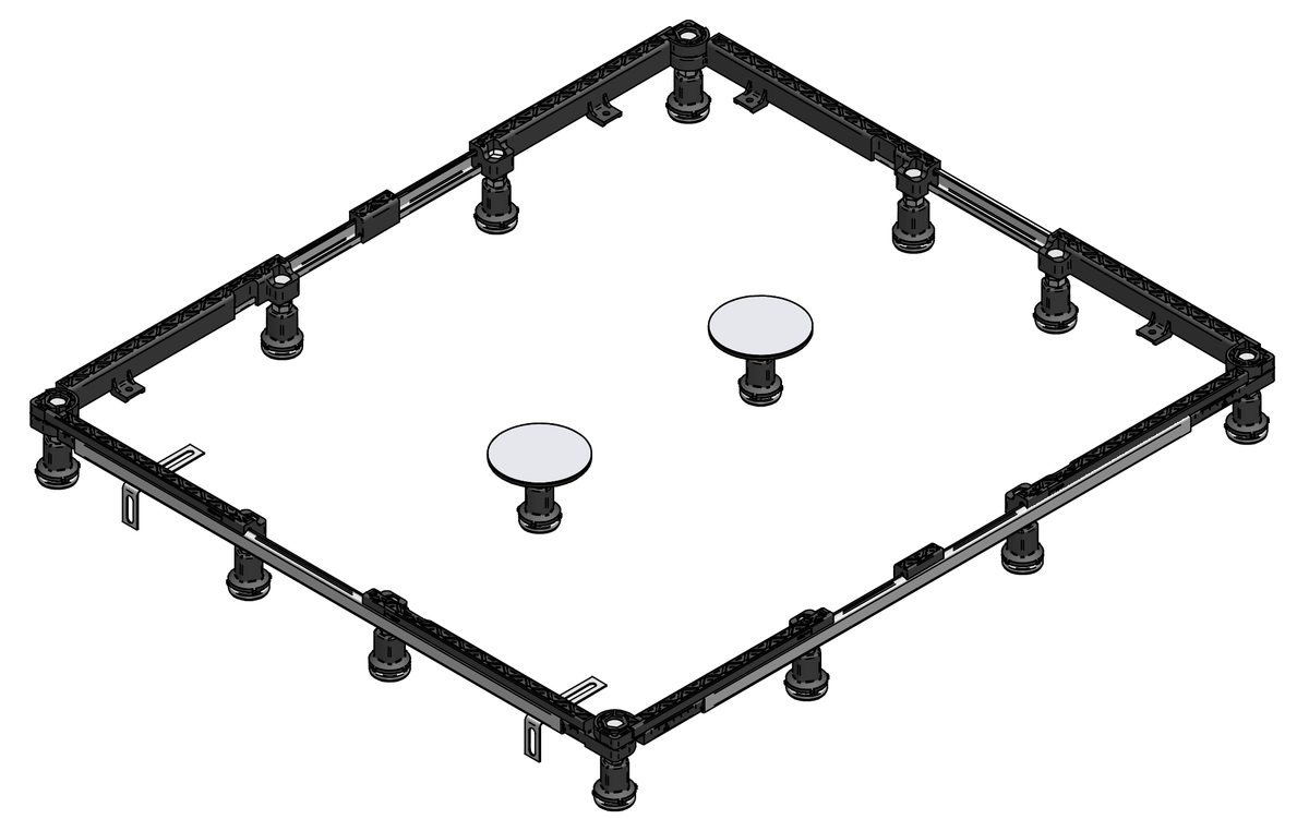 Alva Era Montagerahmen f. alle Material. BT 70x70 bis 125x125cm, VB: 6,8-13cm - AQBTERMR