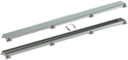 Alva Nova Rost Edelstahlabdeckung und zum Ausfliesen, zu Duschrinne 660mm - AQBFNODRR66.2
