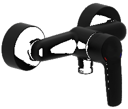Alva Dura 1.0 Brausearmatur Black Line Matt - AQARDUBT.1BM