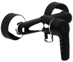 Alva Dura 1.0 Brausearmatur Black Line Matt - AQARDUBT.1BM