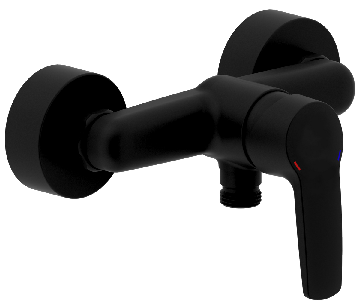 Alva Dura 1.0 Brausearmatur Black Line Matt - AQARDUBT.1BM
