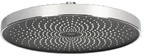 Alva Varia Kopfbrause d 26cm rund Antikalk, Kunstst., Powderstrahl, Chrom - AQARVAKB26K