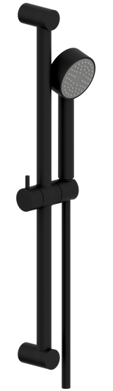 Alva Dura 1.0 Brausestangenset 60cm Handb.1-fach, Brauseschl. 150cm,Black M. - AQARDUBS60.1BM