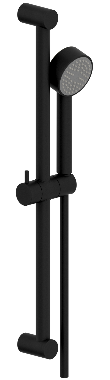 Alva Dura 1.0 Brausestangenset 60cm Handb.1-fach, Brauseschl. 150cm,Black M. - AQARDUBS60.1BM