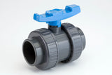 Alva PVC-U Kugelhahn d32 für Schwimmbadanwendung PN16, grau - ACSWKH32