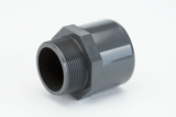 Alva PVC-U š-Muffe m.AG d50-40 5/4" fr Schwimmbadanwendung PN16, grau - ACSWUM5040-5/4