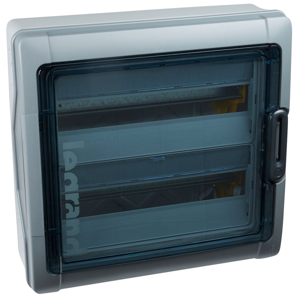 LEGRAND Feuchtraumverteiler Plexo³, PV, Aufputz, IP65-IK09, 2-reihig, 36 Module  – 414036