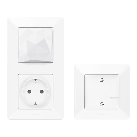 LEGRAND Valena Life mit Netatmo Starterpaket (G ateway + Master-Switch) Farbe Ultraweiss   – 752196