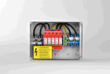 Alva PV-Anschlußbox 2 MPPT, 2IN/1OUT pro MPPT, ÜSS Typ II, Verschraubung - GAK-2MP-2I1O-T2-VS