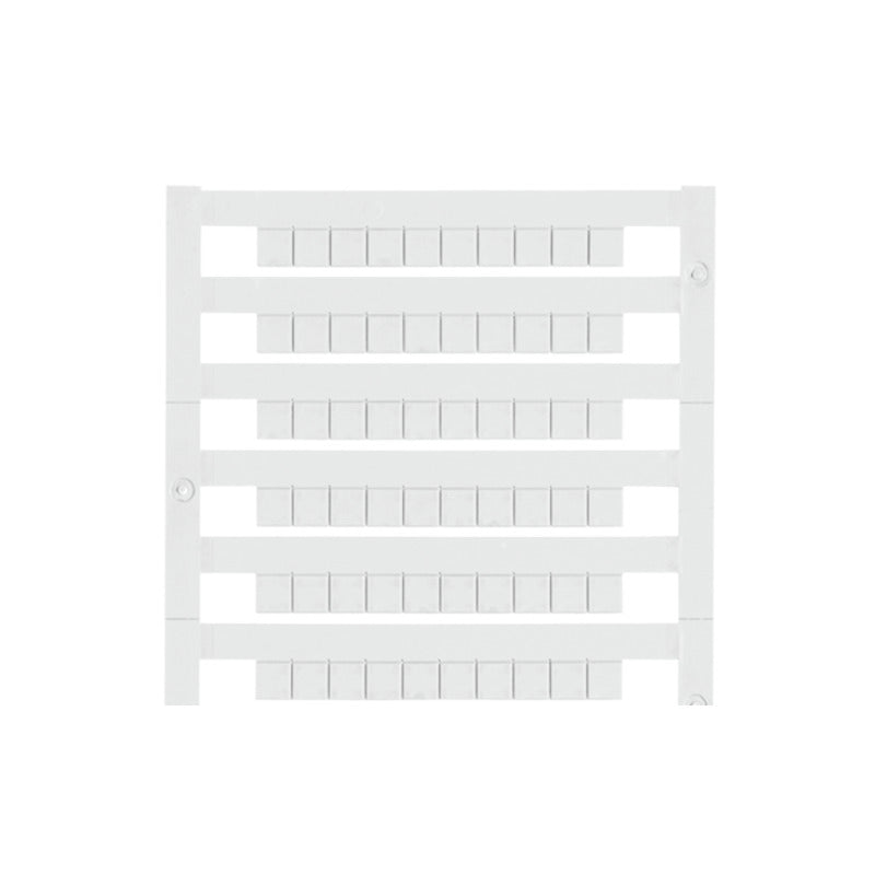 WEIDMÜLLER Dekafix Klemmenmark.neut.(1Karte=100Stk) Raster 5 mm, weiß  – 1609801044