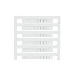 WEIDMÜLLER Dekafix Klemmenmark.neut.(1Karte=100Stk) Raster 5 mm, weiß  – 1609801044