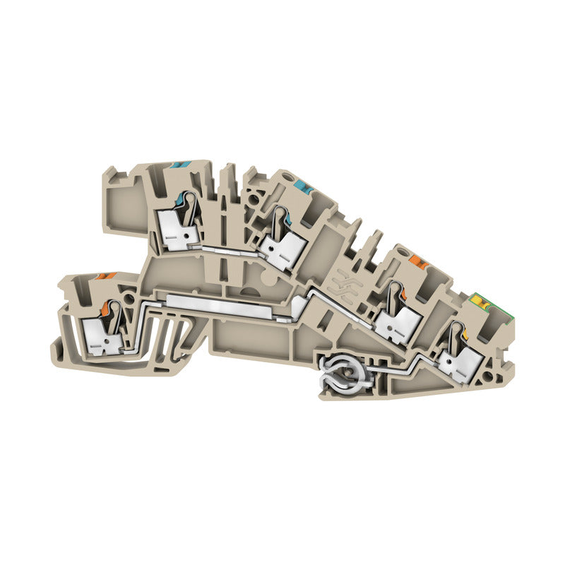 WEIDMÜLLER Installations-Etagenklemme, PUSH IN, dun kelbeige, 2.5 mm², 24 A, 250 V, Anzahl A  – 2668940000