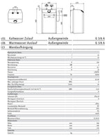 Alva Una E-Kleinspeicher 10 Liter Untertisch, 2 kW, drucklos - AQESP10UT.2