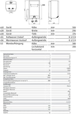 Alva Una E-Kleinspeicher 10 Liter Obertisch, 2 kW, drucklos - AQESP10OT.2