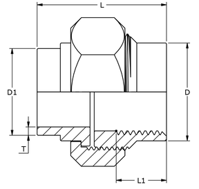 Alva Nords Schweisskupplung LR-131S Wkst.1.4404 / 316L(1.4436) 21.3x1.6 mm - LR131SE21/1.6