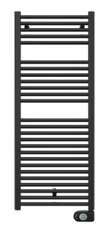 Alva Amoa Badheizkörper 120x50cm rein elektrisch, 750W, Black Matt - AQBHAM120.50EL