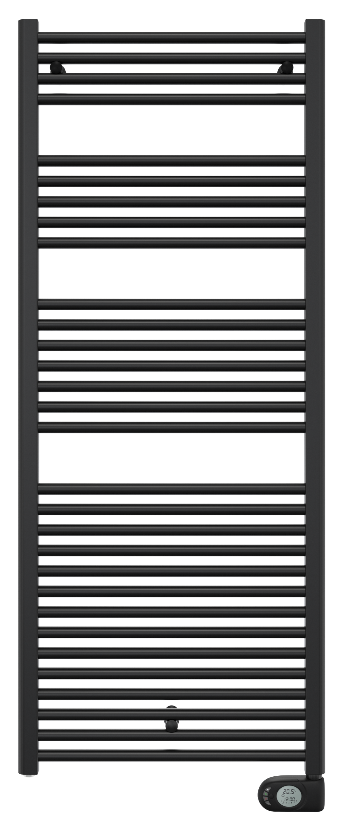 Alva Amoa Badheizkörper 150x60cm rein elektrisch, 1000W, Black Matt - AQBHAM150.60EL