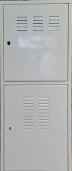 Alva Gasmesserkasten Kombi G4 weiss beschichtet m.RW+2Türen - ACKGMKW2T