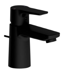 Alva Bela 1.0 Waschtischarmatur mit Ablaufgarnitur, Black Line Matt - AQARBEWT.1BM