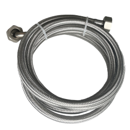 Alva Varia Panzerschlauch gerade/gebogen 3/4"x3/4"x300cm - AQARVAPS3/4.30N