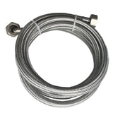 Alva Varia Panzerschlauch gerade/gebogen 3/4"x3/4"x300cm - AQARVAPS3/4.30N