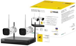 VIMAR-ELVOX Videoüberwachung Set Wi-Fi 3Mpx inkl. 2 Kamera Bullet 3.6mm  – 46KIT.036C
