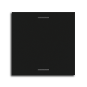 MDT Wippe für KNX Taster Light 55 1-fach, Schwarz matt, Neutral  – BE-TAL55W106.01