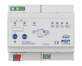 MDT KNX Spannungsversorgung mit Diagnosefunktion  1280 mA REG   – STC-1280.01
