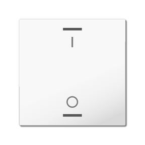 MDT Wippe für KNX Taster Light 55 1-fach, Reinweiß glänzend, Schalten  – BE-TAL55W102.B1
