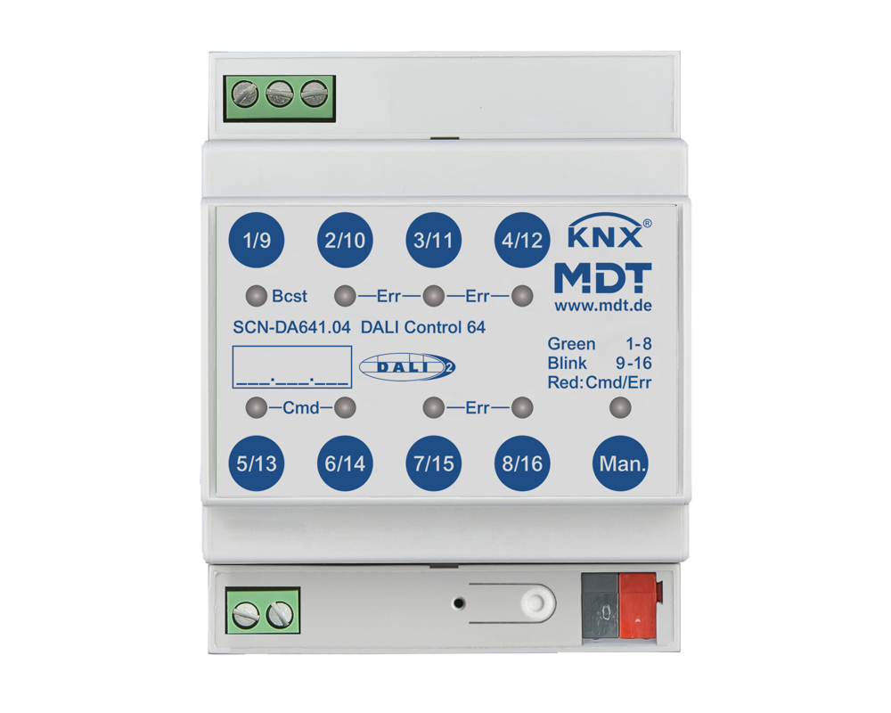MDT DALI Control 64 Gateway, 4TE, REG  – SCN-DA641.04