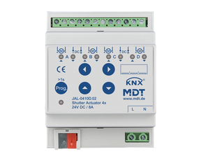 MDT KNX Jalousieaktor 4fach 24 V DC REG   – JAL-0410D.02