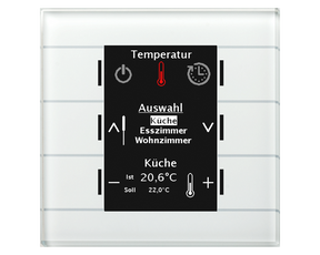 MDT KNX Glas Bedienzentrale Smart weiß   – BE-GBZW.01