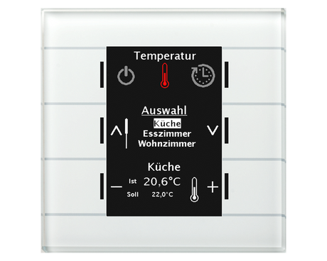 MDT KNX Glas Bedienzentrale Smart weiß   – BE-GBZW.01