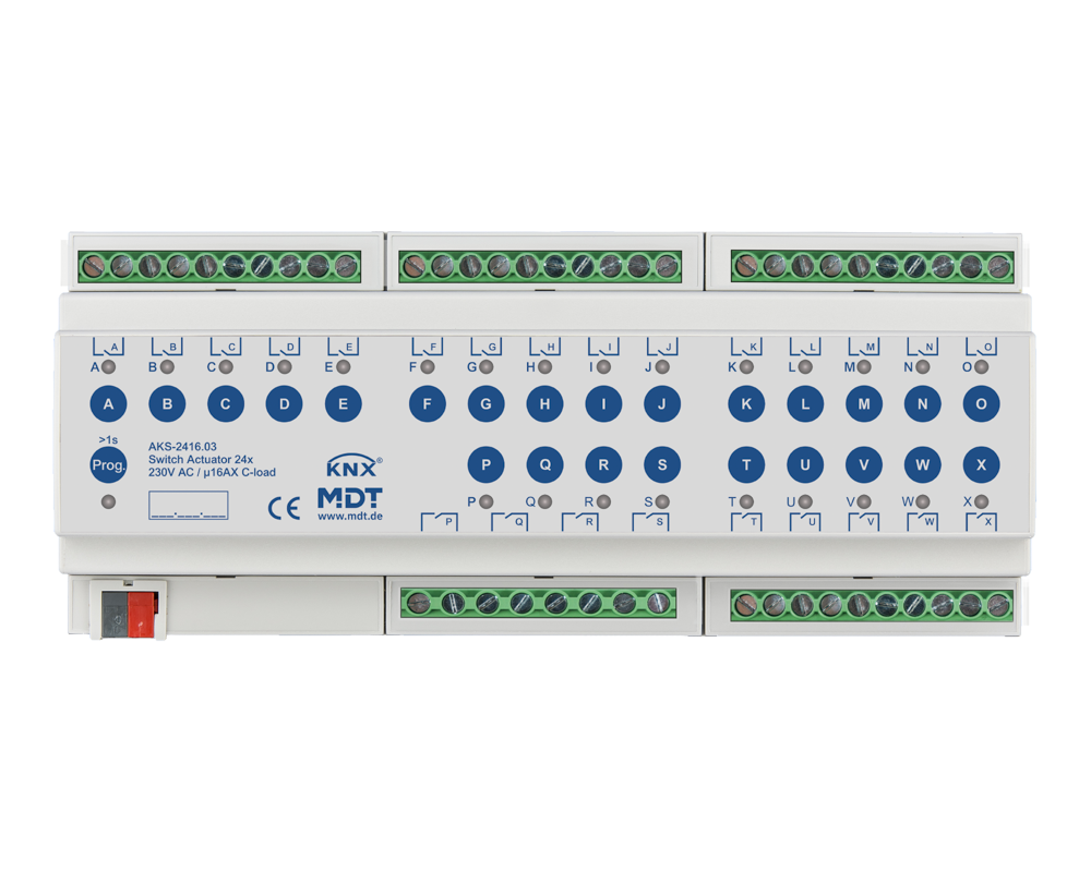 MDT KNX Schaltaktor C-Last 24fach REG   – AKS-2416.03