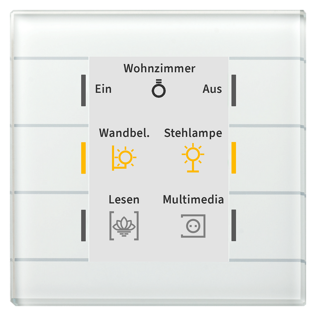 MDT Glastaster II Smart mit Farbdisplay weiß  – BE-GT20W.02