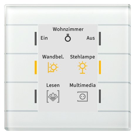 MDT Glastaster II Smart mit Farbdisplay weiß  – BE-GT20W.02