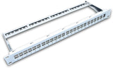 Alva 19 Zoll Keystone Panel leer, 24-Port, grau, für Keystone Jacks - KSP24