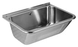 Alva Varia Waschtrog Edelst. Matt 55,5x48x23cm, m. Überlauf u. Befest.m. - AQSLVAWT55